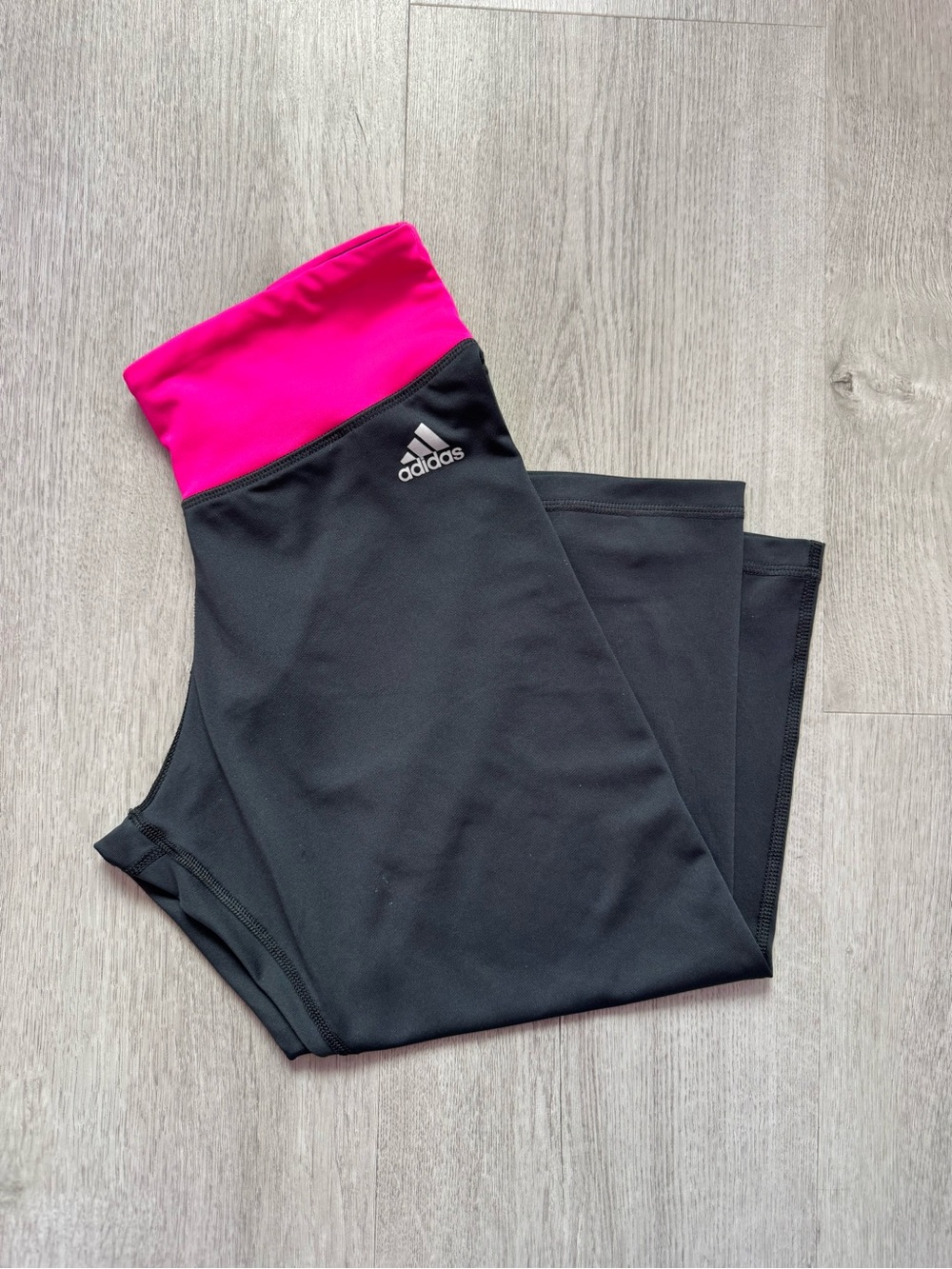 adidas Black pants with Hot Pink